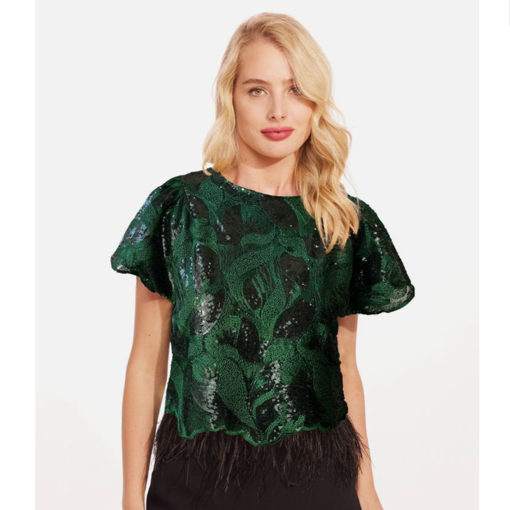 Eva Franco Arlen Top With Sequins!